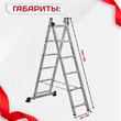 Лестница двухсекционная Alumet Ал 5206 - stroymarket66.ru - Челябинск