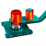 Ручной станок для гибки арматуры KRAFTOOL 10 E, острый гиб, на подшипнике - stroymarket66.ru - Челябинск