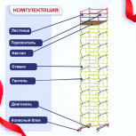 Вышка-тура  ВСП 2.0х2.0, Н-12.4м - stroymarket66.ru - Челябинск
