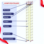 Вышка-тура  ВСП 2.0х2.0, Н-17.2м - stroymarket66.ru - Челябинск