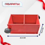 Форма кубическая для проверки бетона 2ФК 100, окрашенная двухгнездовая - stroymarket66.ru - Челябинск