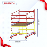 Вышка-тура  ВСП 2.0х2.0, Н-2.8м - stroymarket66.ru - Челябинск