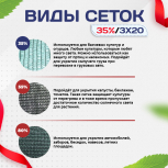 Сетка фасадная затеняющая зеленая 30-35% 3х20 м - stroymarket66.ru - Челябинск