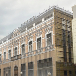 Фальшфасад сетка с изображением на строительные леса - stroymarket66.ru - Челябинск