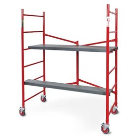 Подмости складные малярные многоярусные на колесах H120 - stroymarket66.ru - Челябинск